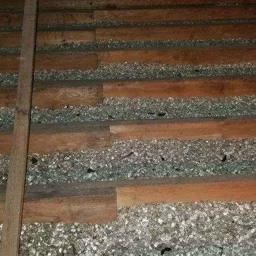 Vermiculite in the attic