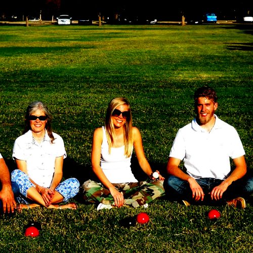 We love to play BOCCE as a family.  We get real co