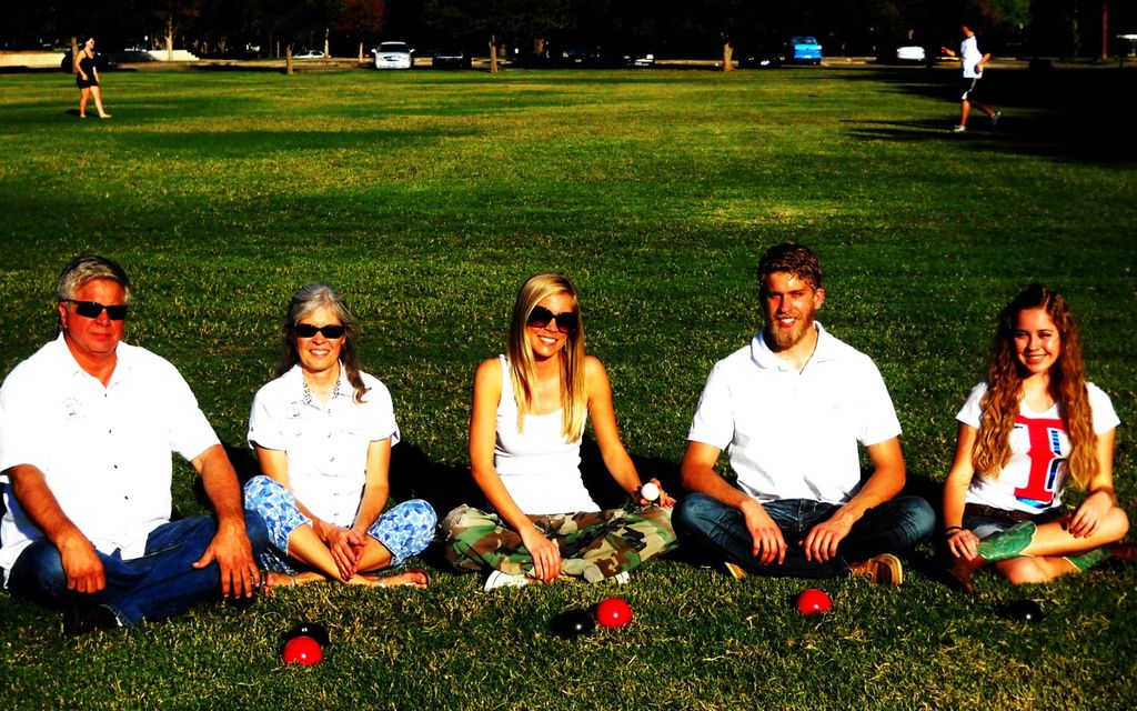 We love to play BOCCE as a family.  We get real co