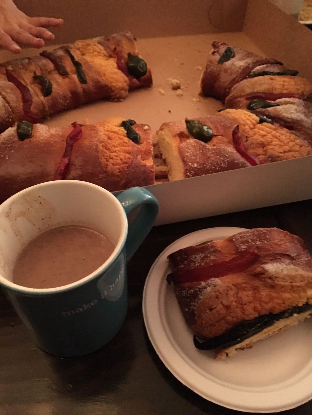 Rosca de Reyes. Three Wise Men celebration.