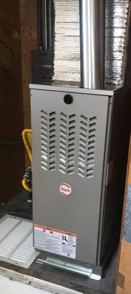 New furnace  80 % AFU plus efficiency installation
