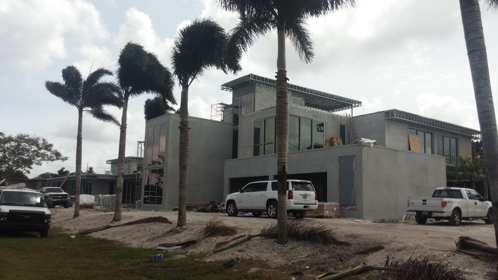 20,000 sq. ft. residence under construction.