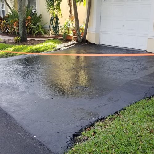 Needed the driveway sealed to appease my HOA.  And