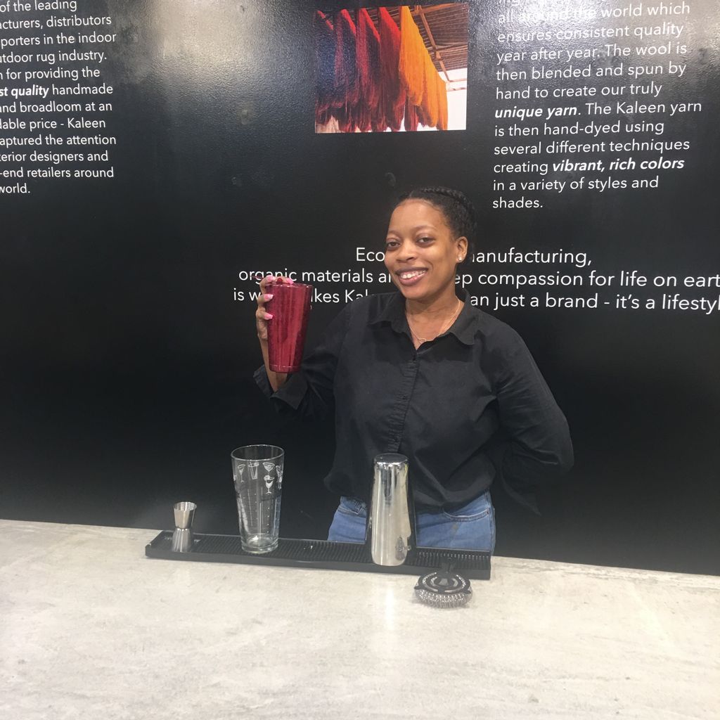 Bartending At Kaleen Rugs showroom! Furniture Mark