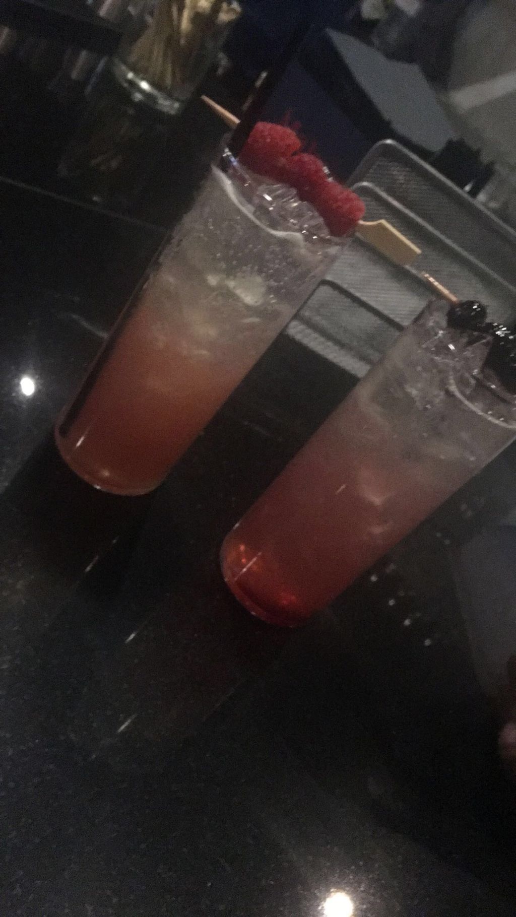 Raspberry spritzers perfect for brunch! 