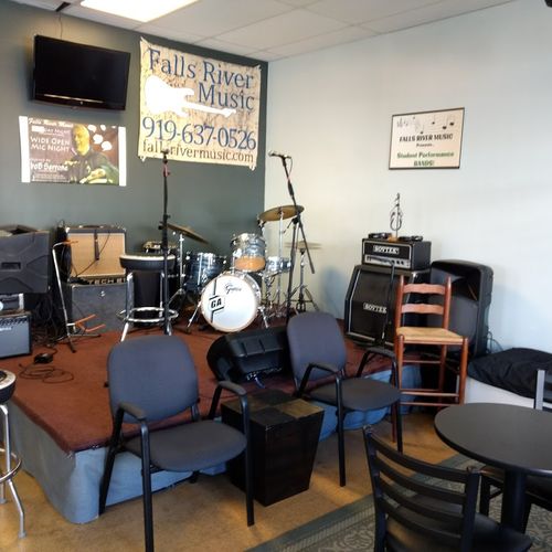 Our in-store Stage for student Band practices