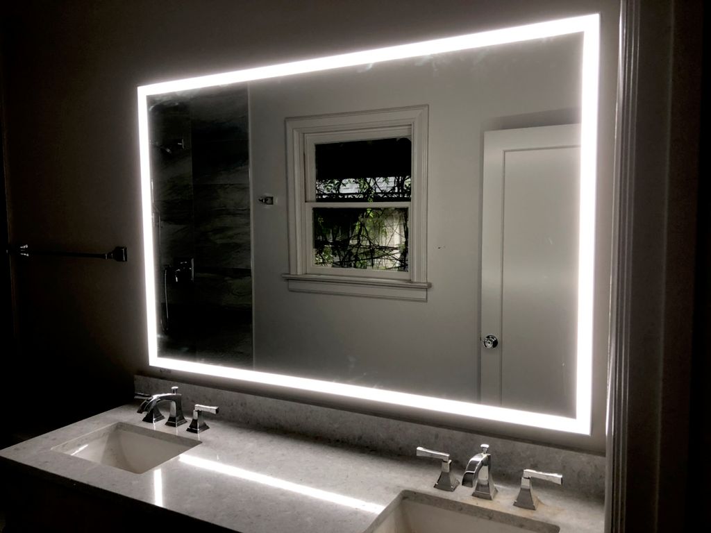Installed dimmable LED “Paris Mirror” at house in 