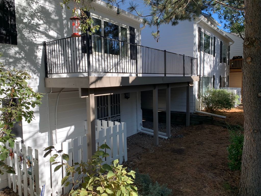 Stain and reinforce deck