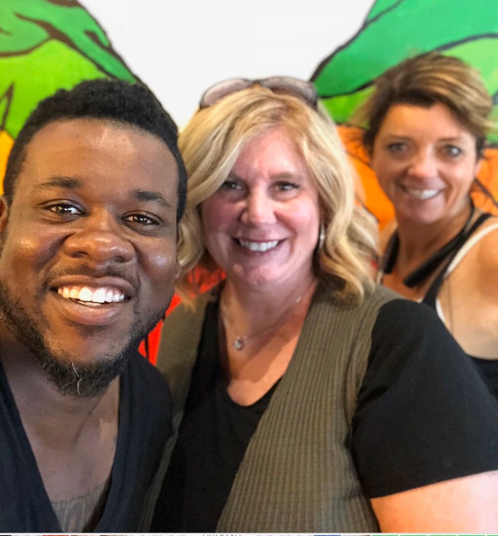 Me with my coaching friends Jamal & Melodie 
