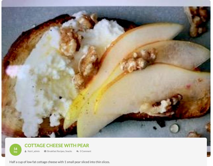 Cottage Cheese w/ Pear