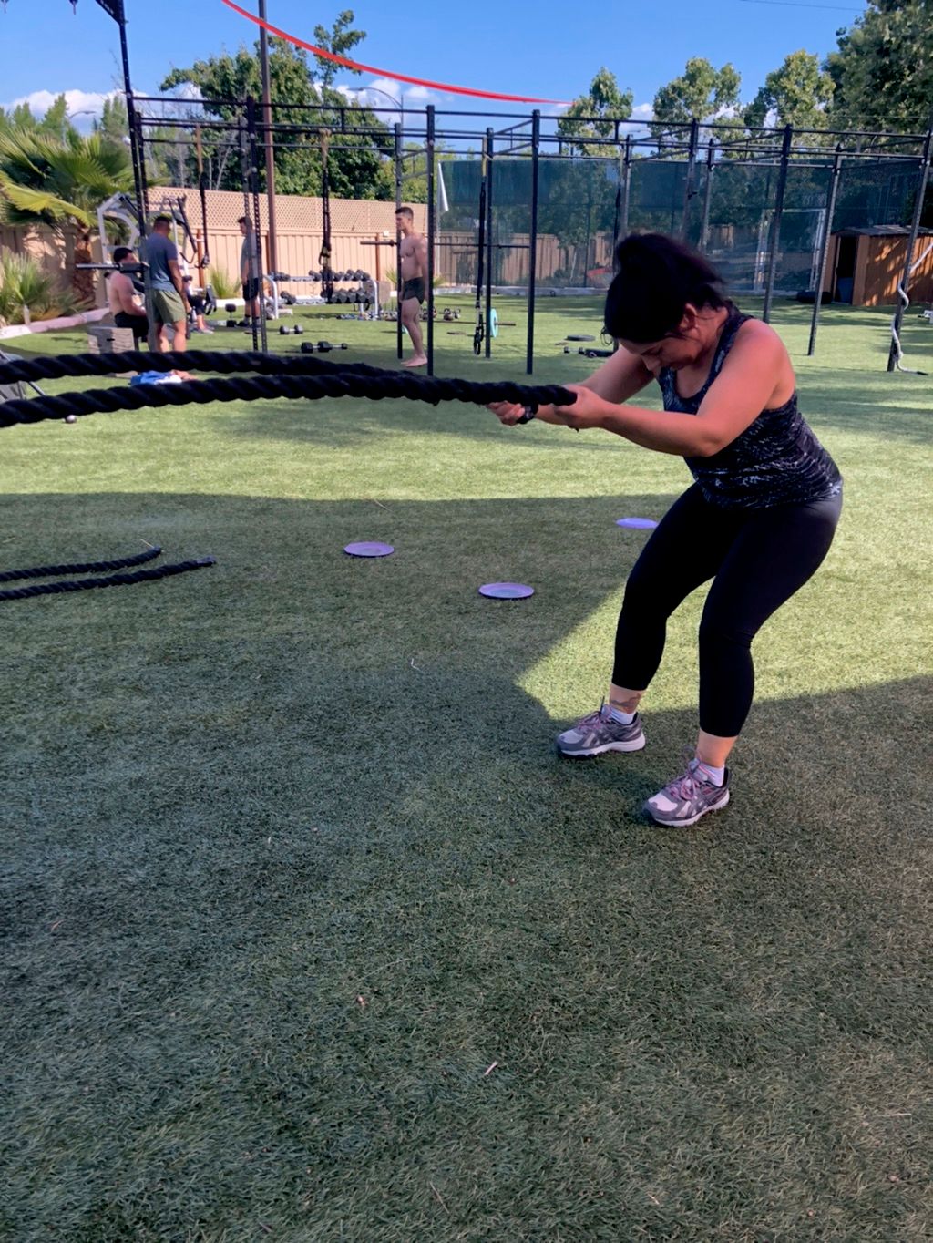 My gym, outdoor training area 