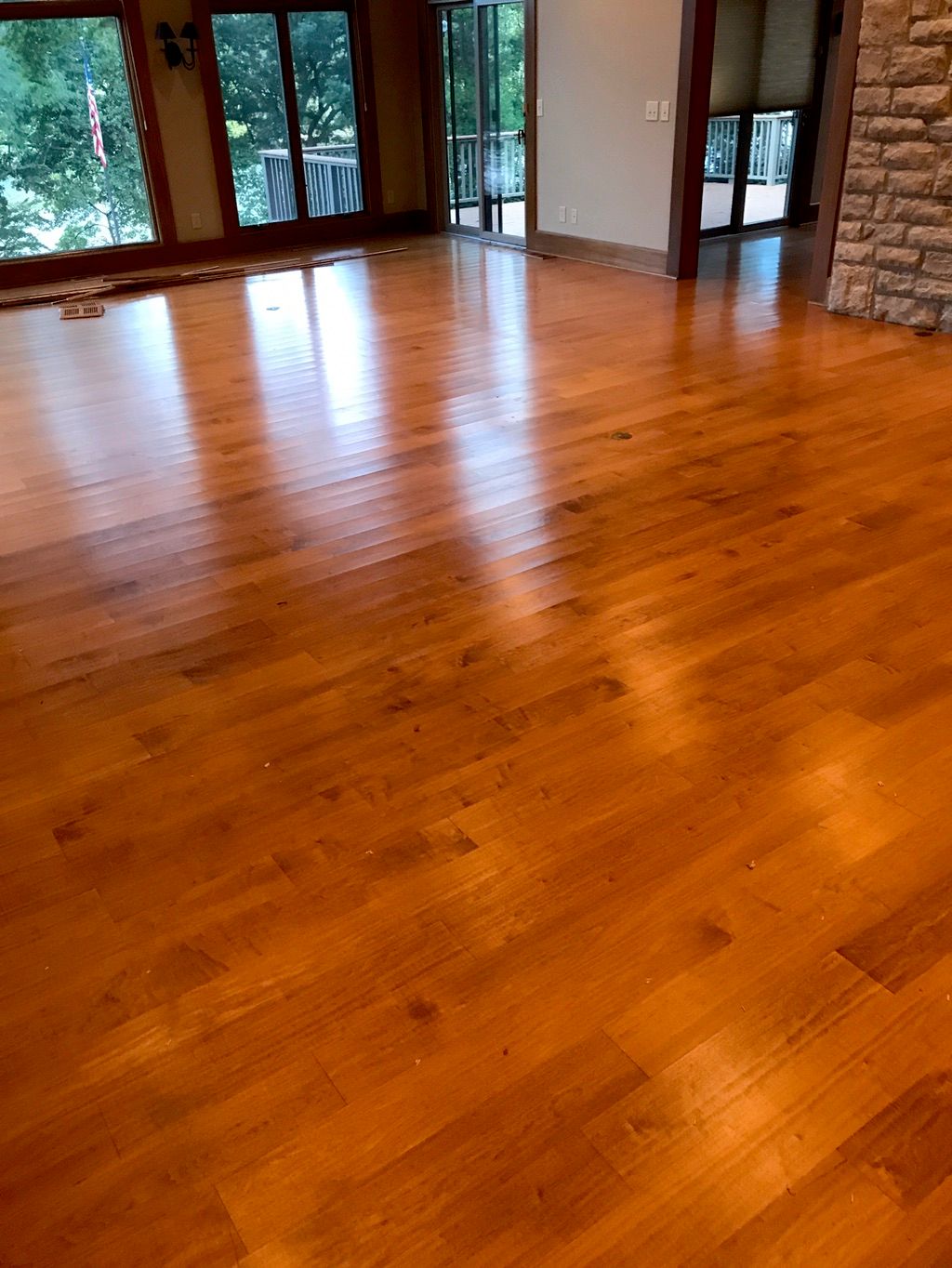 1 inch thick oak floor before picture