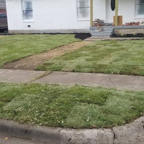 after lawn of the flip house