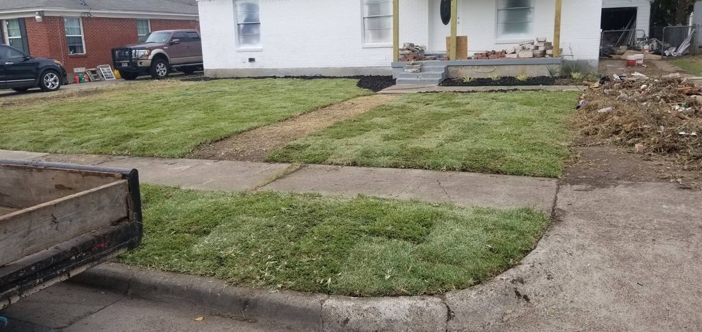 after lawn of the flip house