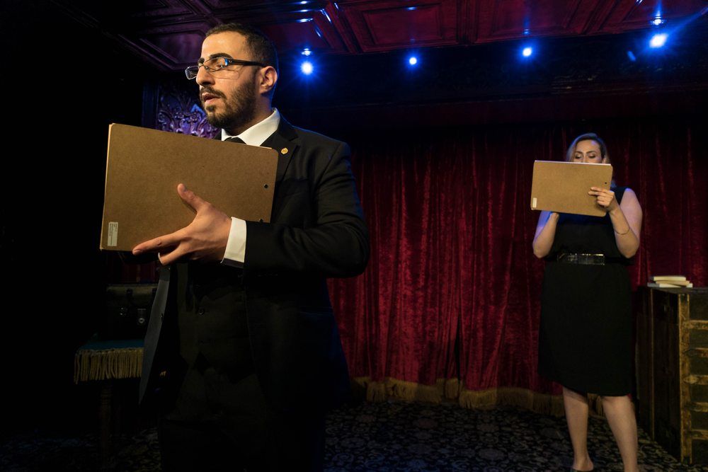 Performing at the world famous Magic Castle in Hol