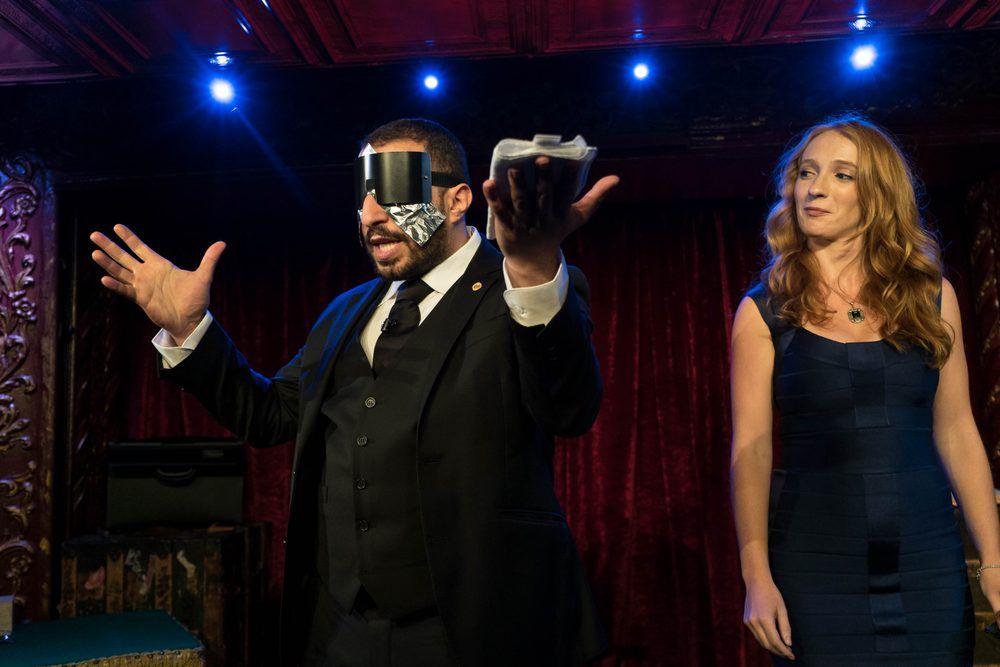 Performing at the world famous Magic Castle in Hol