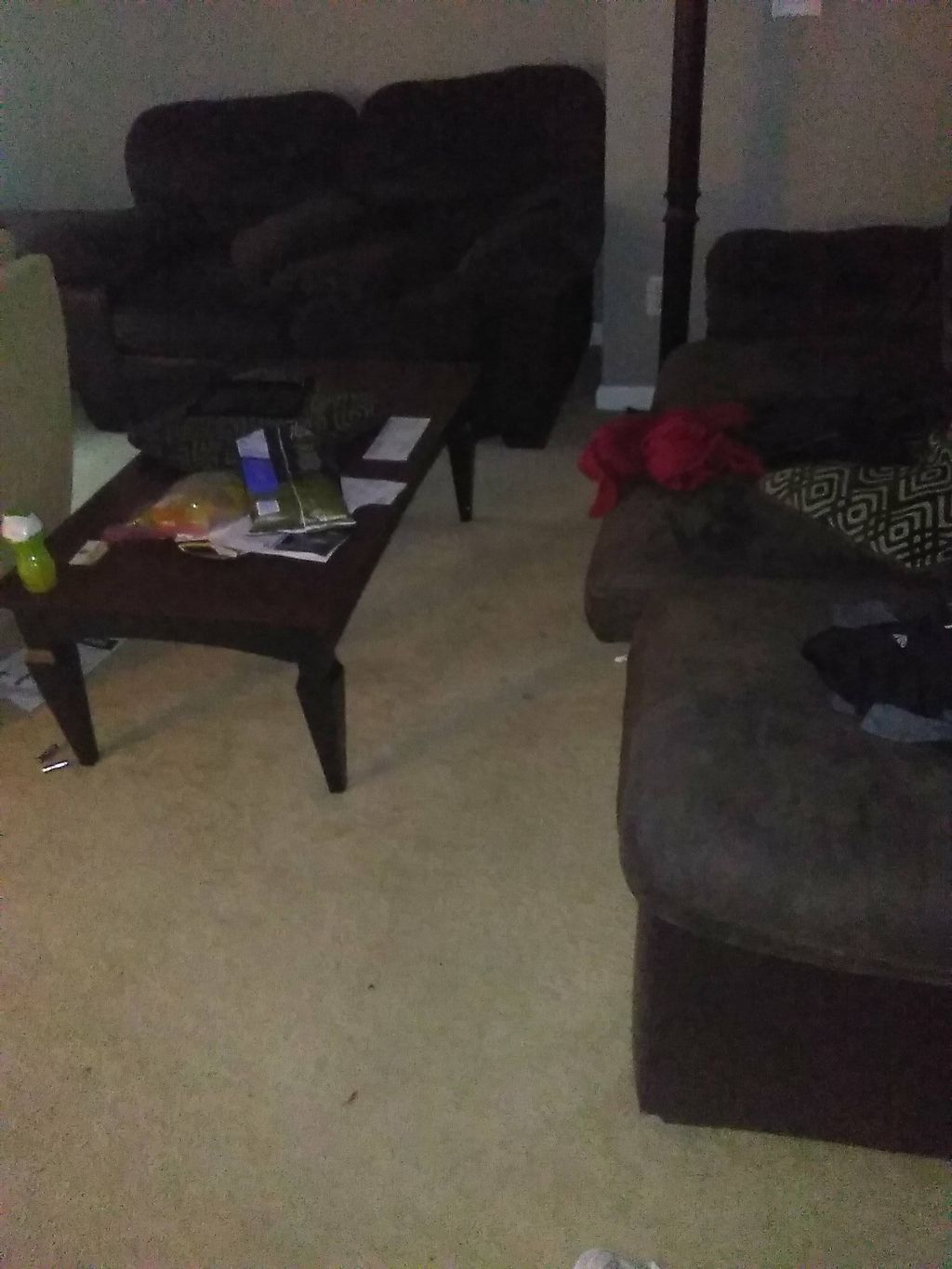 before clean front room/ living room
