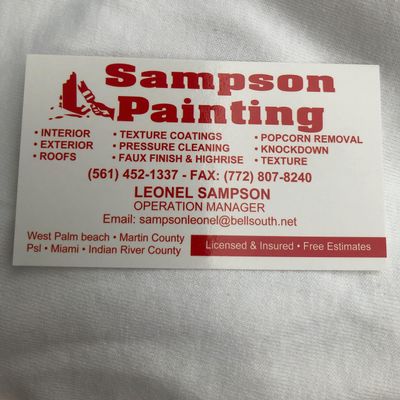 Avatar for Sampson Painting & Pressure Cleaning