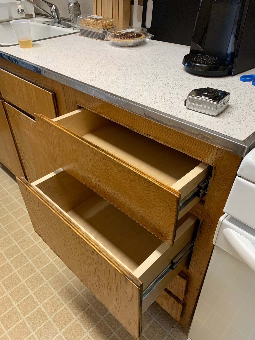 Lukas did a great job replacing the drawers in our