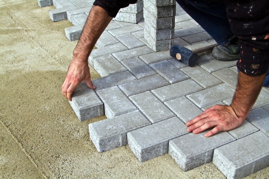 Paver installation NW Albuquerque. 