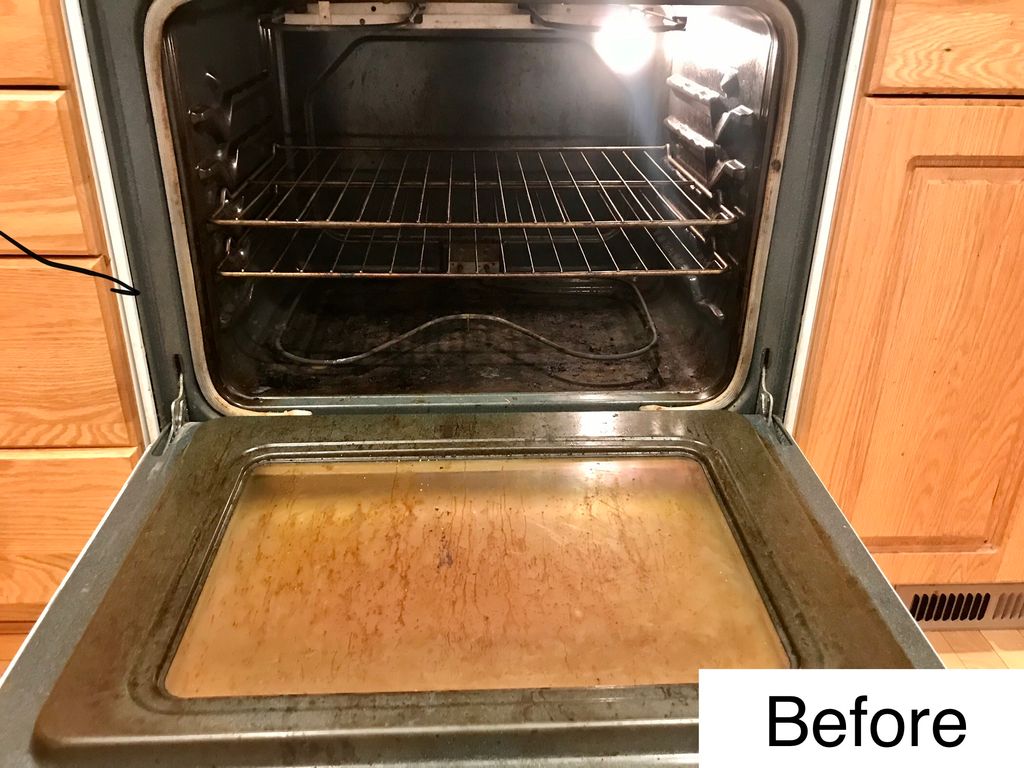 Oven Cleaning- BEFORE
