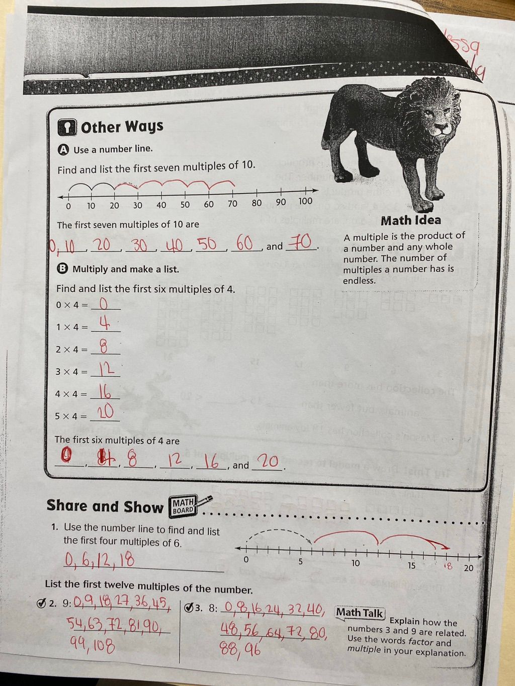 4th Grade Tutoring (Multiples)