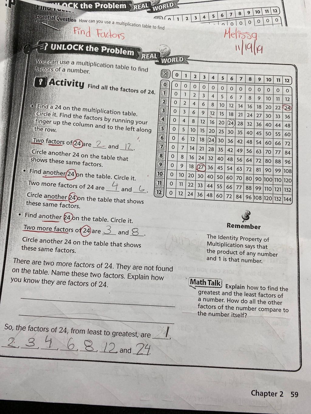 4th Grade Tutoring (Factors)