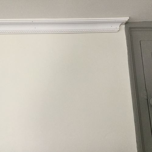Joe put up crown molding for us along with repairi