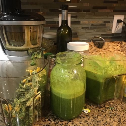 Green veggie juice!