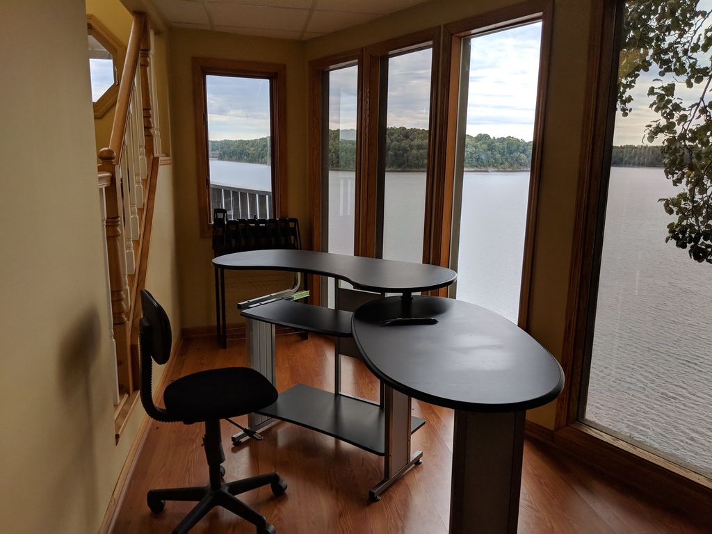 The lakeside office of a house I appraised!