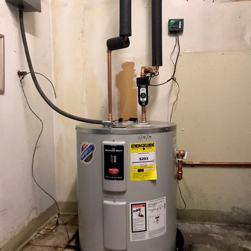 30 gallon , 480volt hot water heater  with automat
