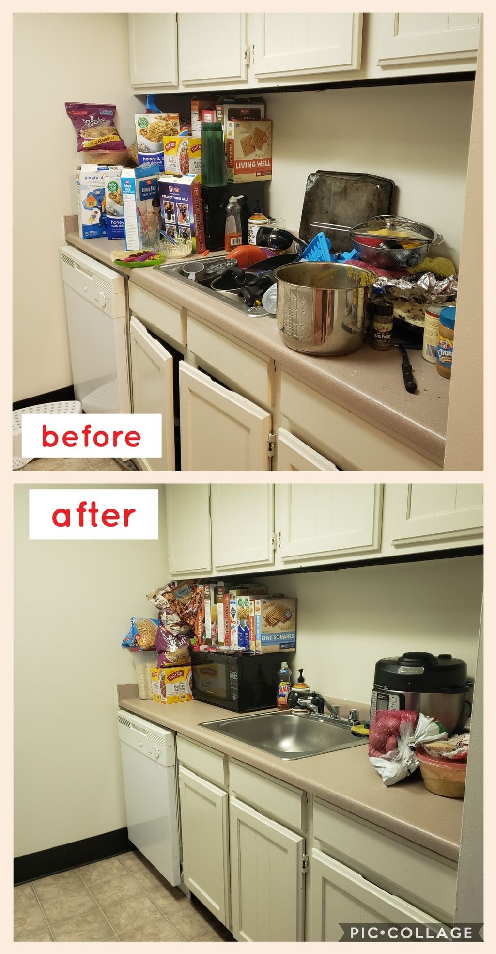 cleaned and organized