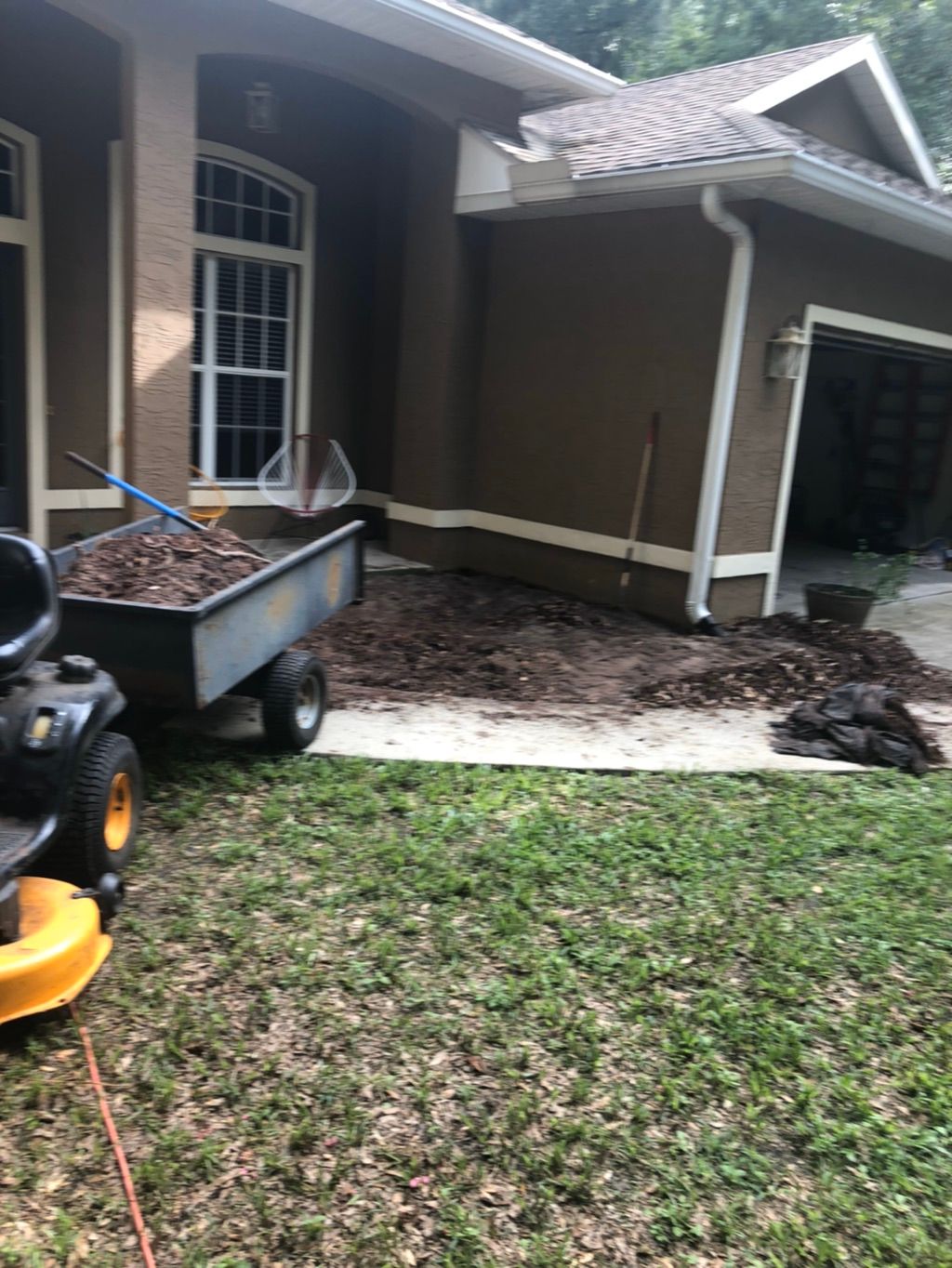 Removed mulch 