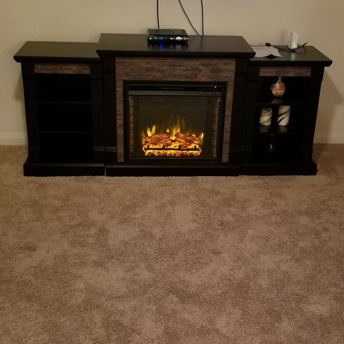 Assembled Electric Fireplace
