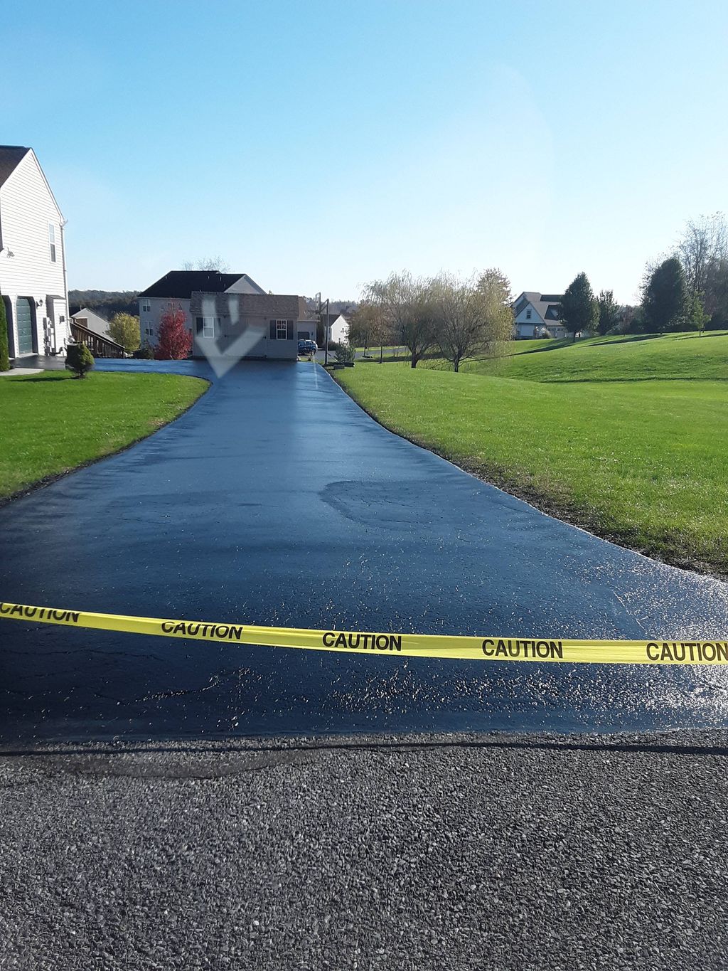 after filling in open cracks and seal 