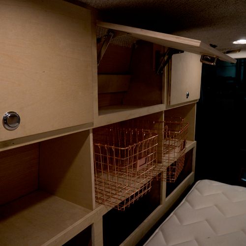 the cabinets to a sprinter van I converted for a c