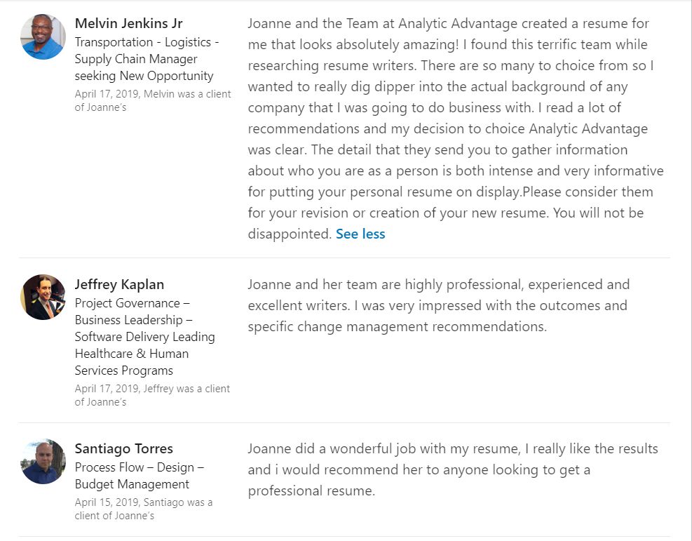 What our clients say
