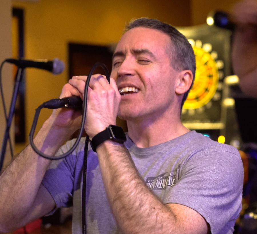 Singing with my old band
