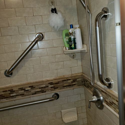 Shower GRAB BAR Installation
