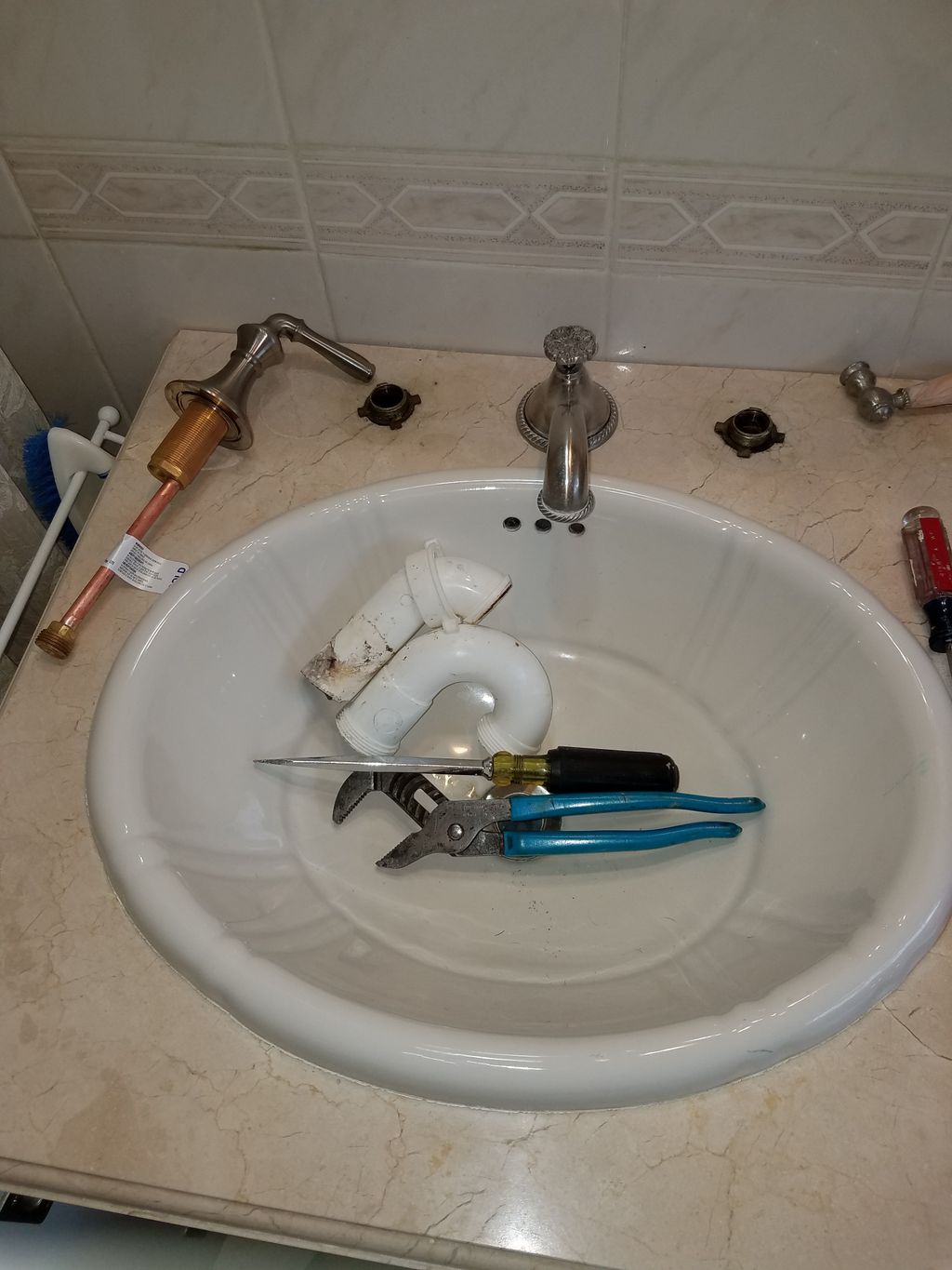 Sink BEFORE new hardware