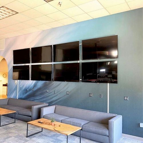TV Mounting and wire concealing by VAI Art Service