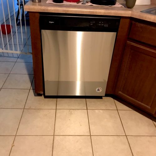 Thank you for installing a new dishwasher for me! 