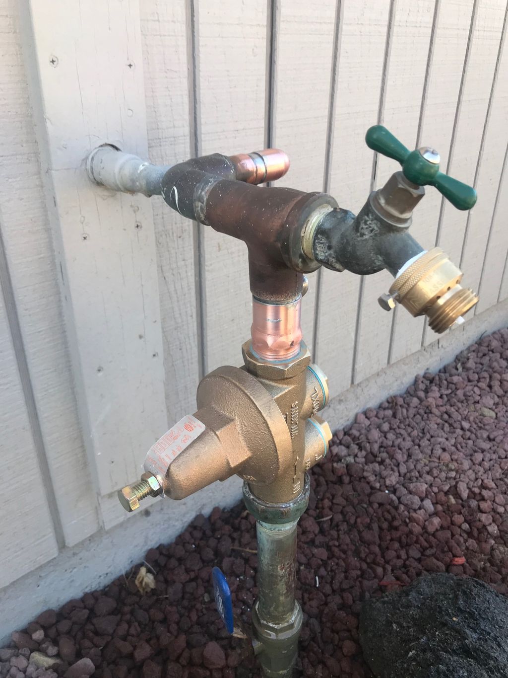 1in pressure regulator replaced, vacuum break inst