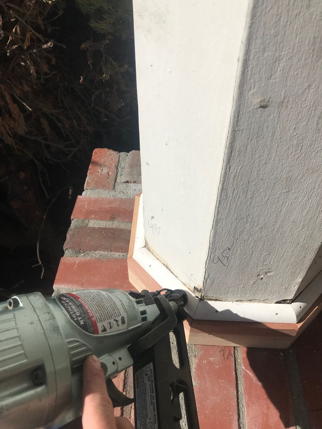 Exterior trim repair on a 1922 Craftsman home. 