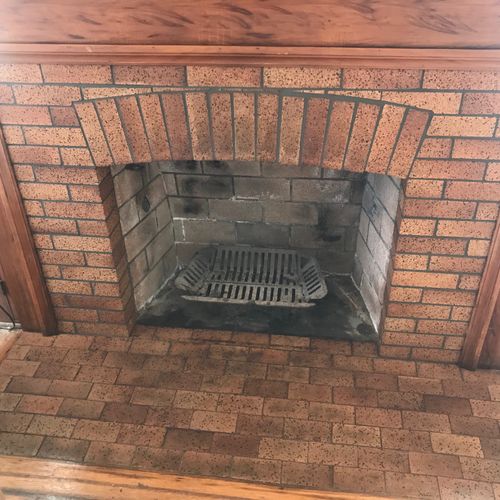 1922 original Craftsman firepalce cleaned up and r