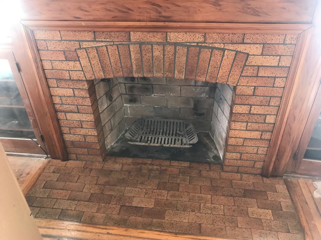 1922 original Craftsman firepalce cleaned up and r