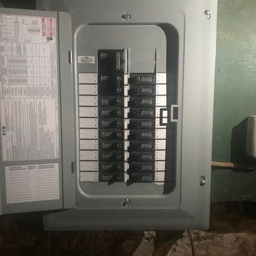 Matt did a great job updating our electrical panel
