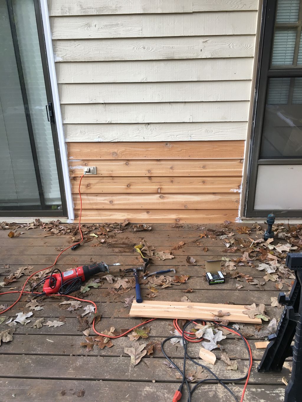 Water Damaged Cedar Siding Repair