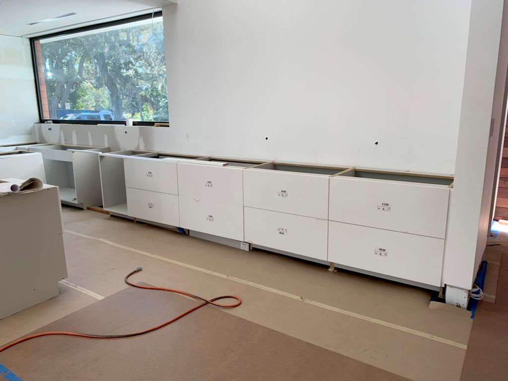 Cabinet installation 