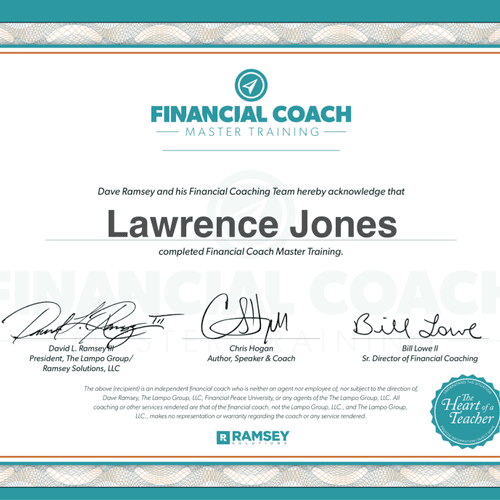 Larry is certified as a Ramsey Solutions Financial